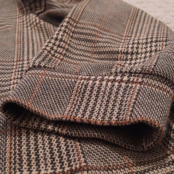 International Concepts Plaid Ruffle Sleeve Blouse - Picture 3 of 5